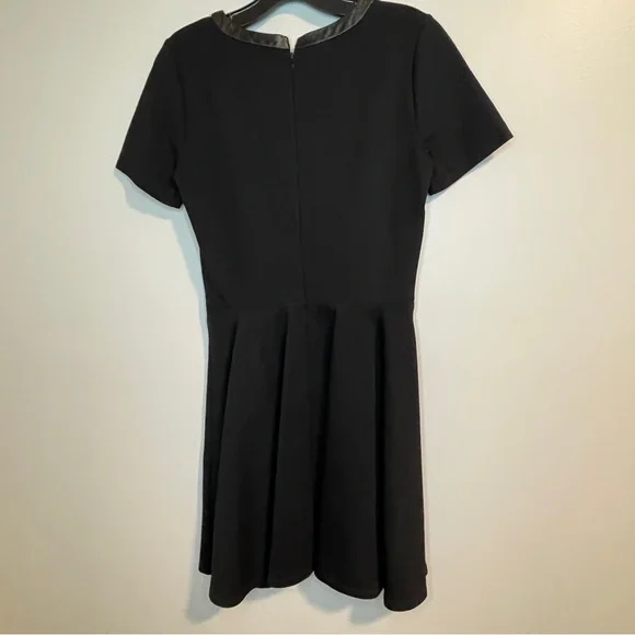 Madewell Black Flirty Dress Leather Collar Small - Picture 4 of 7